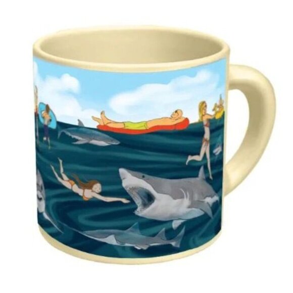 Shark Attack Heat-Reactive Color Changing Mug - NIB - Picture 4 of 4